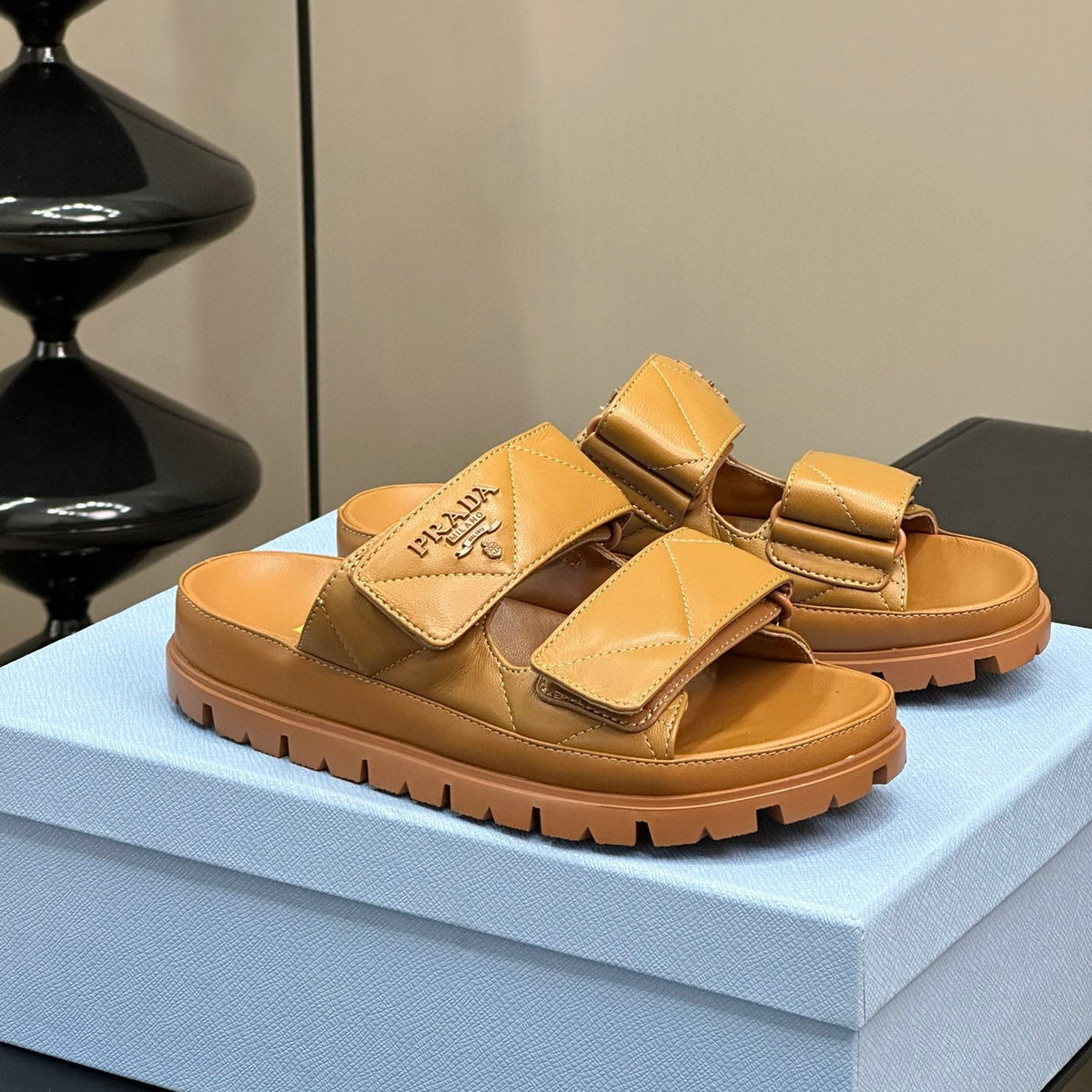 Shoes- Pd Nappa Leather Slides Comfortable Everyday Designer Shoes