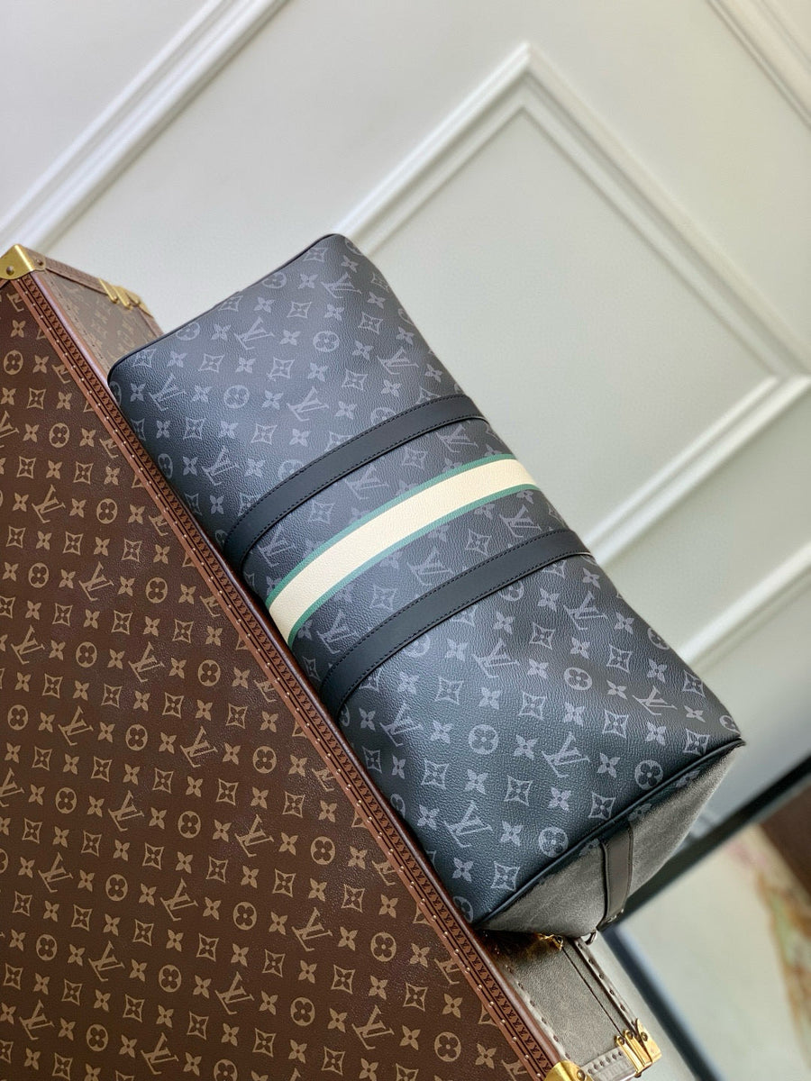 Louis Vuitton Bags- Louis Vuitton Lou Keepall Bandoulière 50 Bag Elegant Everyday Designer Handbag