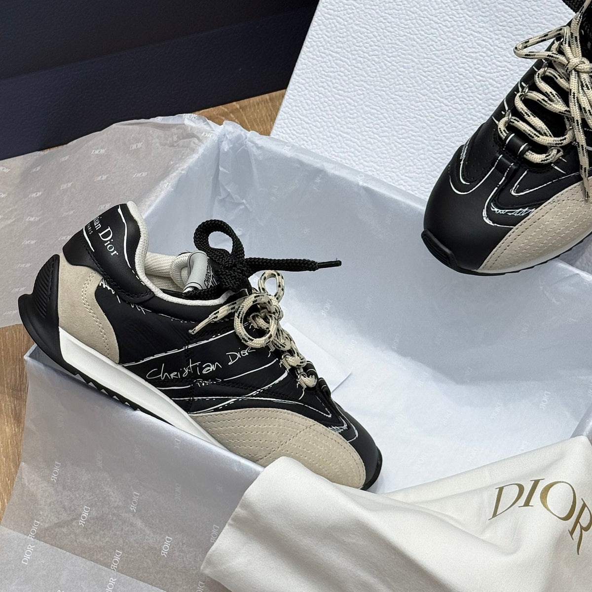 Dior Shoes- Dior D-sketch Sneaker Premium Designer Casual Shoes