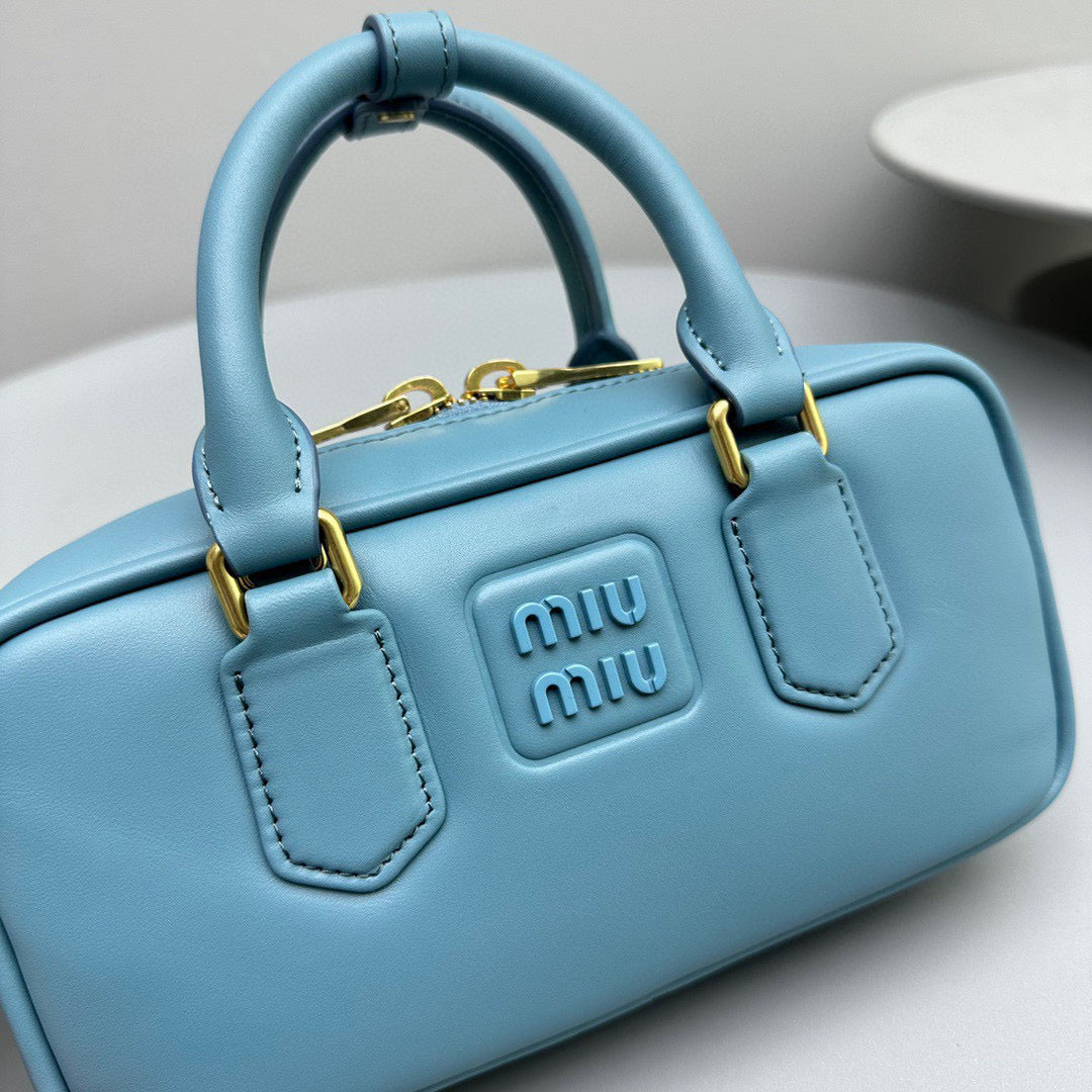 Bags- Miu M Arcadie Bag Luxury Designer Leather Handbag