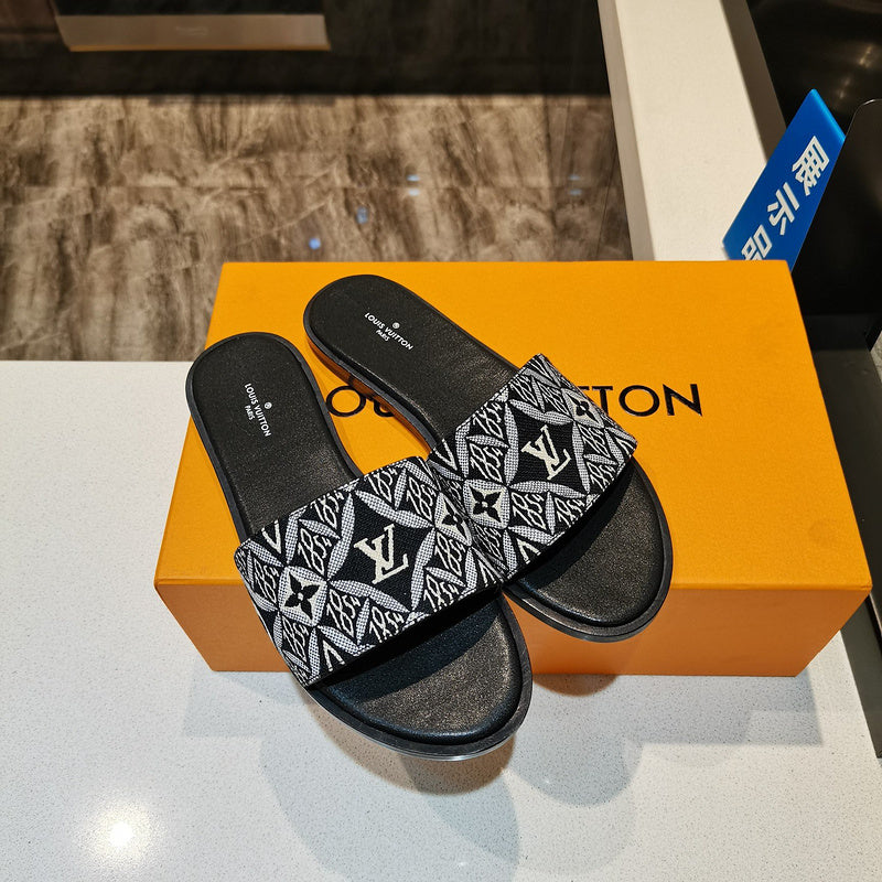 Louis Vuitton Red Low-Top Sneakers - Angled View