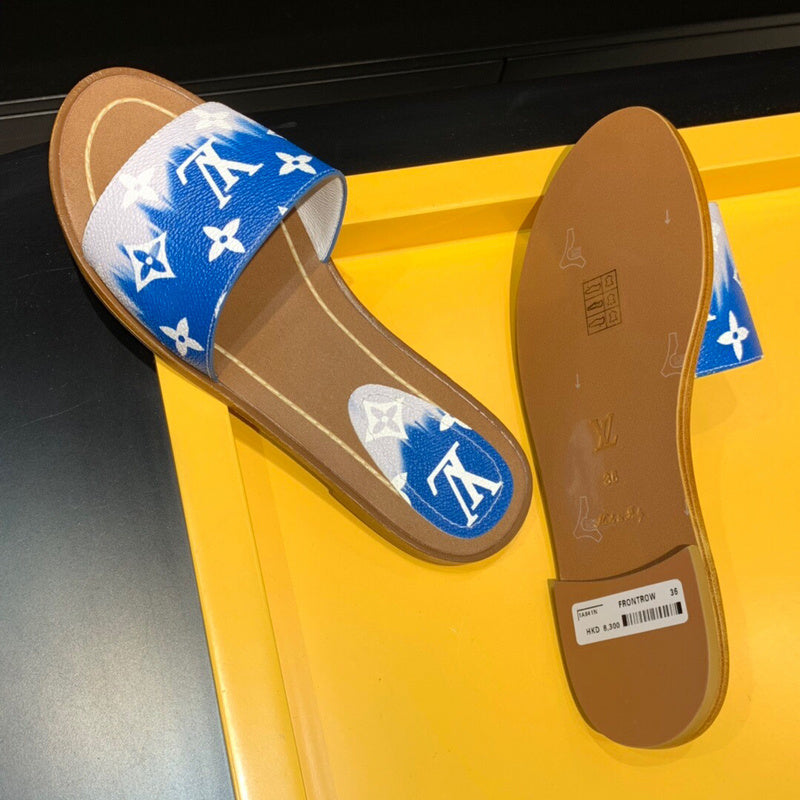 Close-up of Louis Vuitton shoes craftsmanship