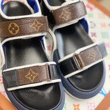Close-up detail view of Louis Vuitton luxury piece style No.116