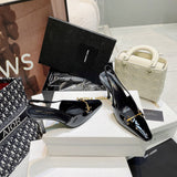 Three-quarter angle view of Saint Laurent luxury piece style No.110