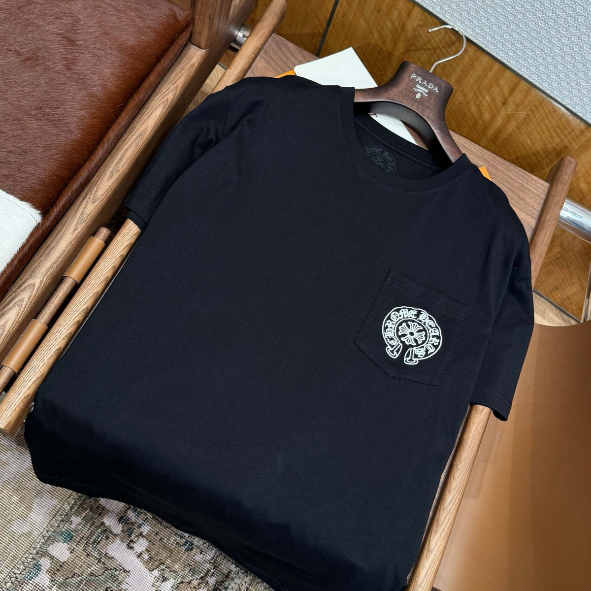 T-Shirts- Chrome H T-shirt Premium Designer Cotton T-Shirt