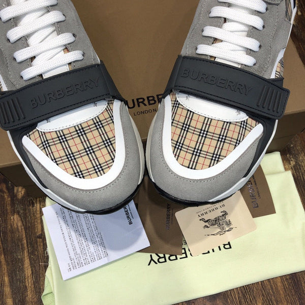 Burberry Black High-Top Sneakers - Sole Detail View