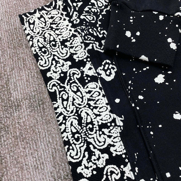 Close-up of Amiri hoodie craftsmanship