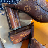 Louis Vuitton luxury shoes detail shot