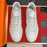Hermès White Pointed-Toe Flats - Sole Detail View