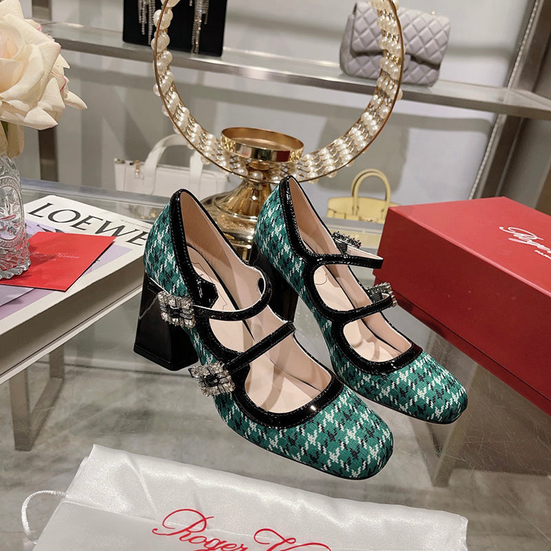Roger Vivier luxury shoes detail shot