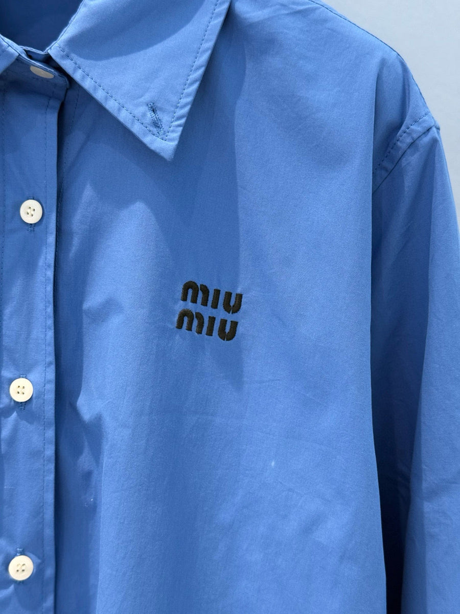 Tops- Miu M Shirt Elegant Everyday Designer Top