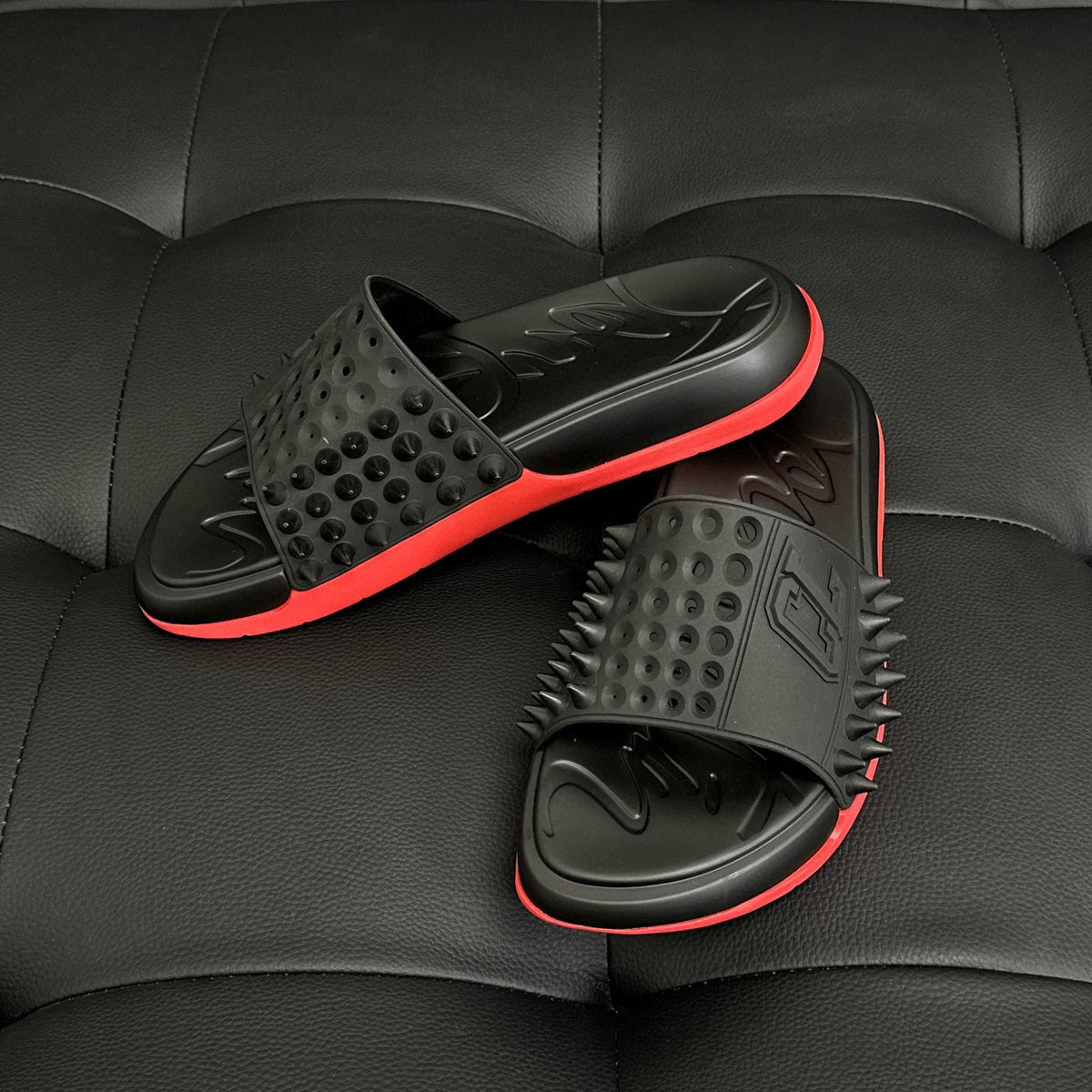 Shoes- Cl Spike Slides Premium Designer Casual Shoes