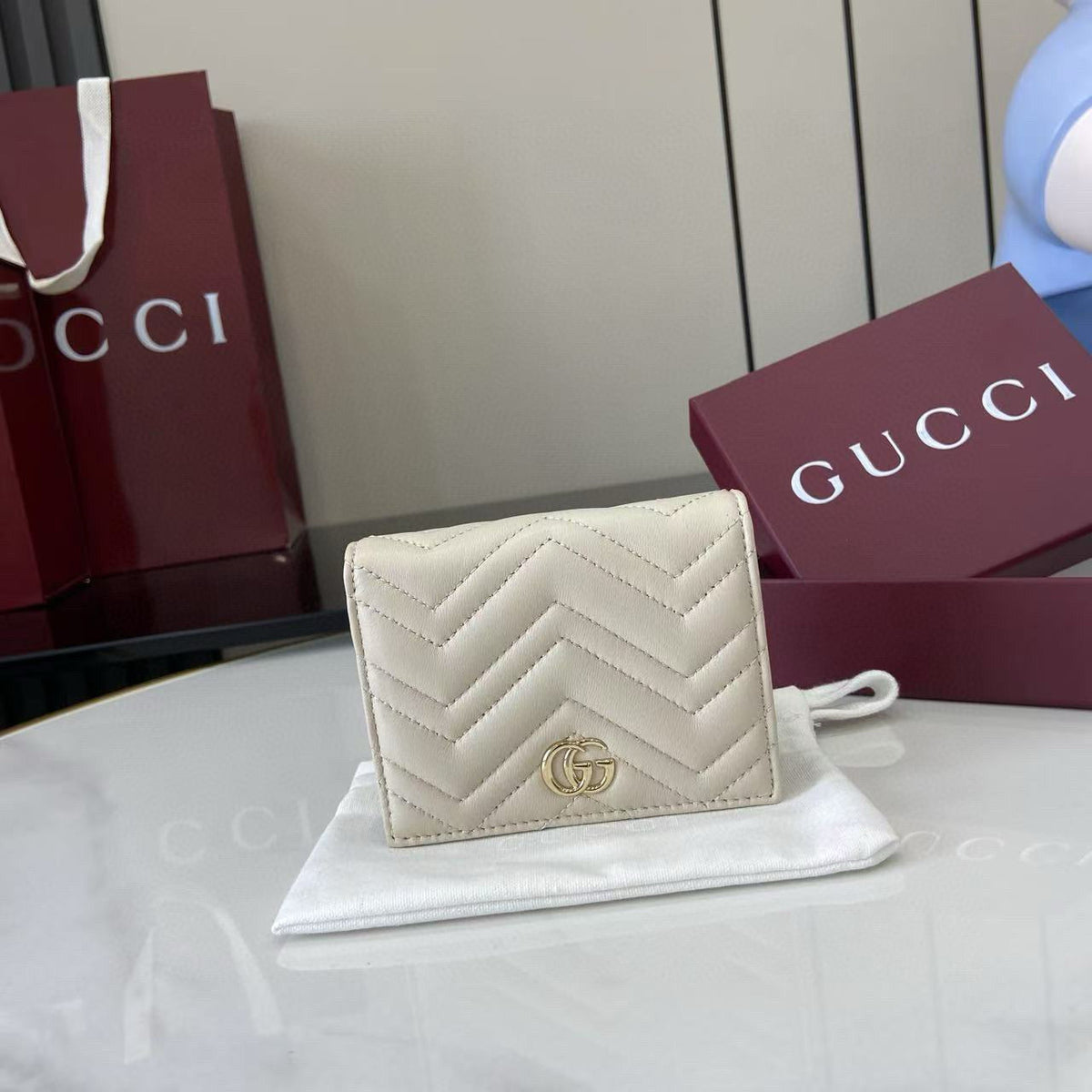 Gucci Wallets- Gucci Marmont Small Wallet Compact Luxury Card Wallet