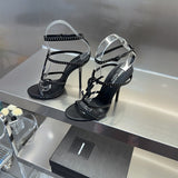 Close-up of Saint Laurent shoes craftsmanship