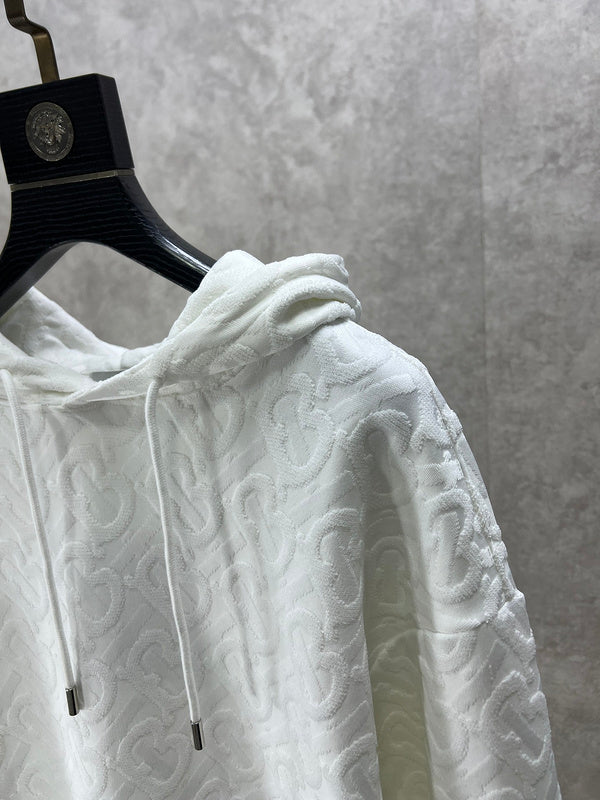 Close-up of Burberry designer clothing craftsmanship