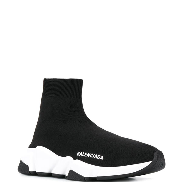 Close-up of Balenciaga sneakers hardware and fine stitching