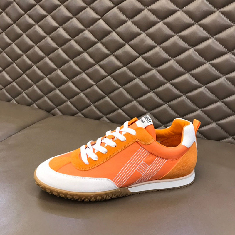 Hermes shoes Style 136 - front view, iconic logo design