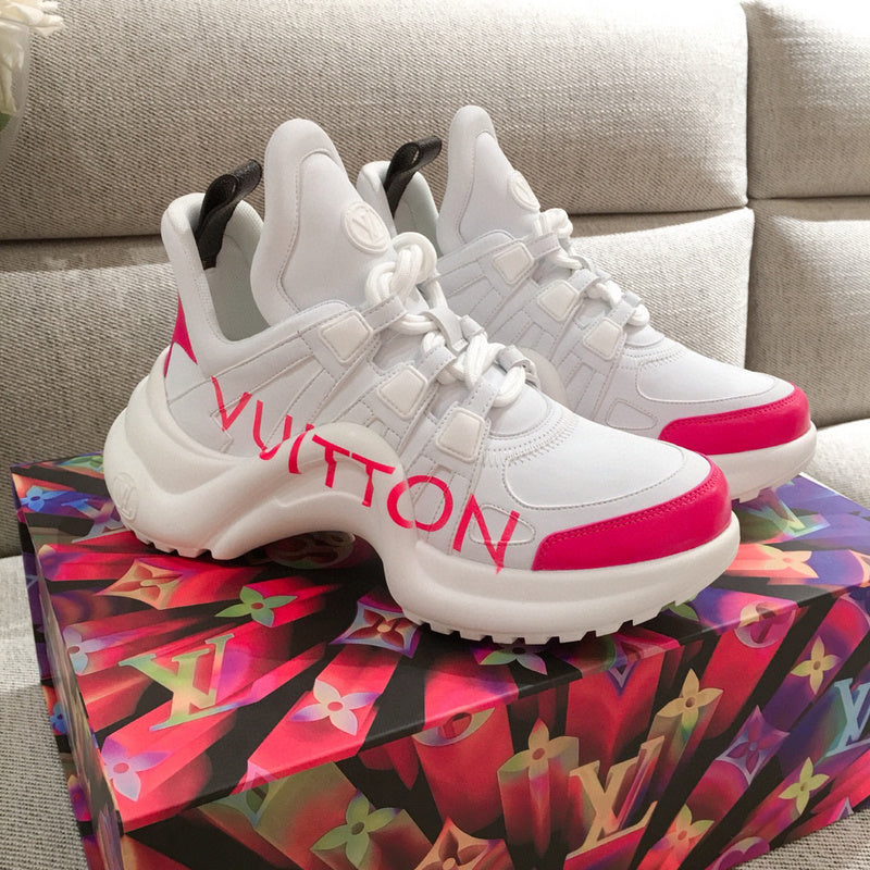 Close-up of Louis Vuitton shoes craftsmanship