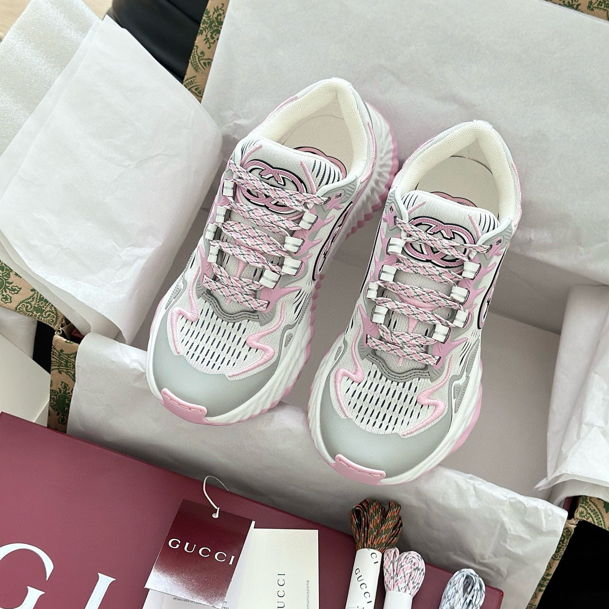 Gucci Shoes- Gucci Ripple Trainers Luxury Lifestyle Designer Footwear