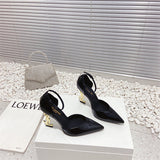 Close-up of Saint Laurent shoes craftsmanship