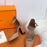 Hermes shoes Style 388 - front view, premium designer craftsmanship (alternate angle)