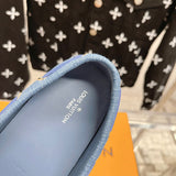 Louis Vuitton Camel Low-Top Sneakers - Heel Detail View