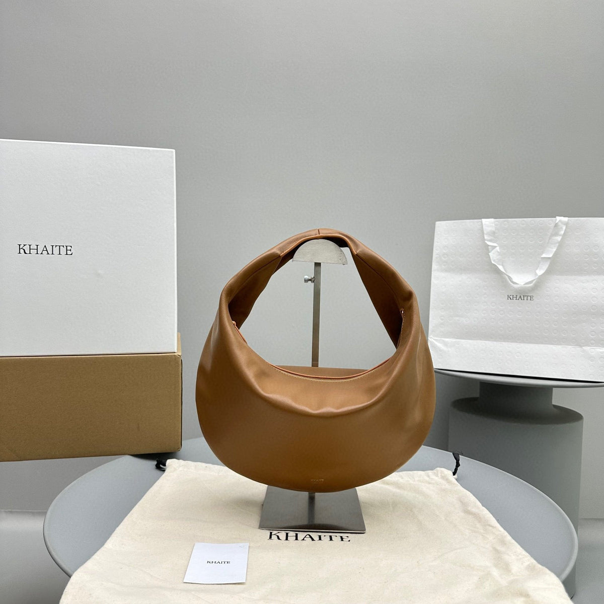 Bags- Khaite Medium Olivia Hobo Bag Elegant Everyday Designer Handbag