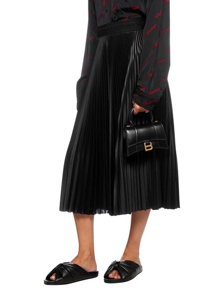 Close-up of Balenciaga handbags hardware and fine stitching