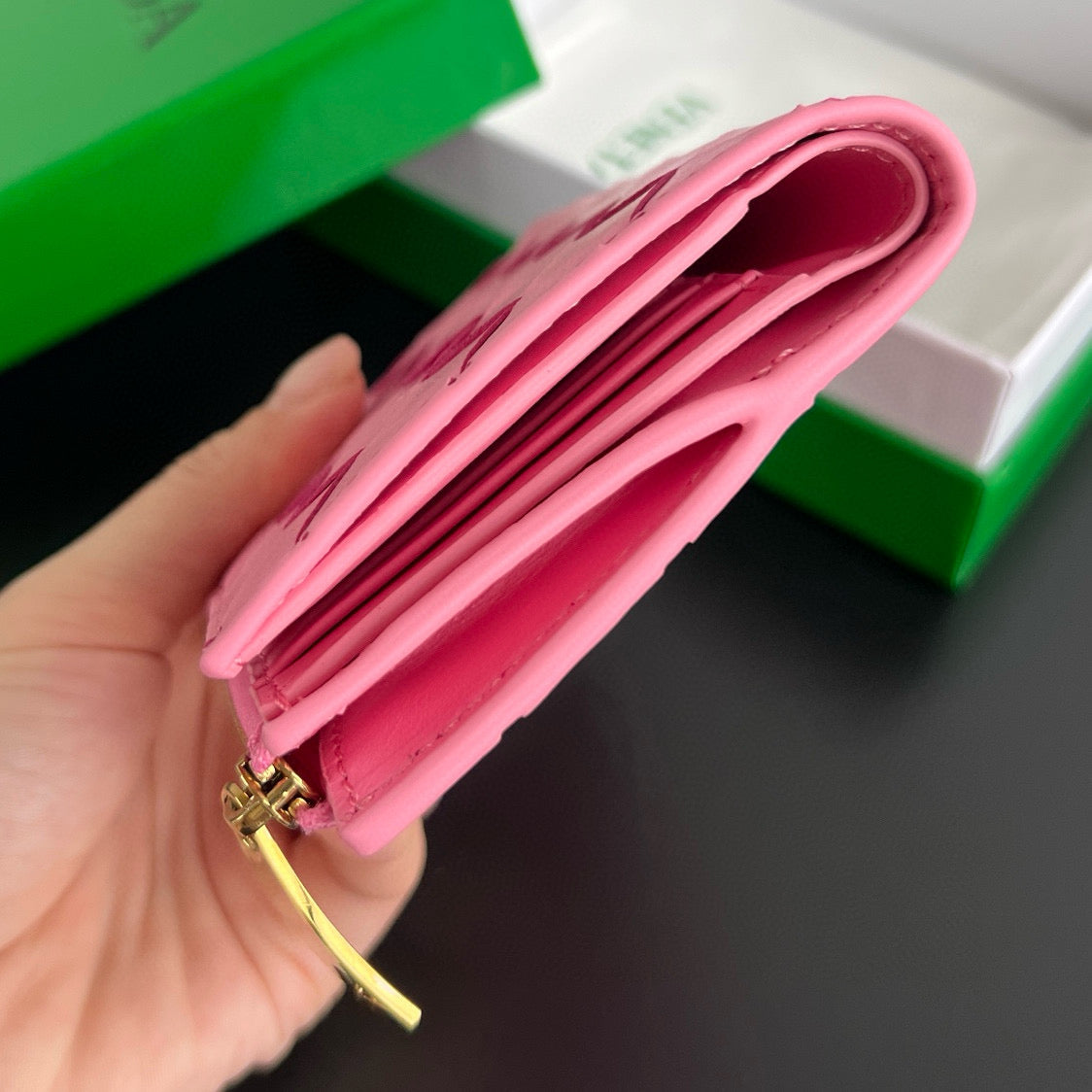 Bottega Veneta Wallets- Bottega Veneta Intrecciato Small Bi-fold Wallet Compact Luxury Card Wallet