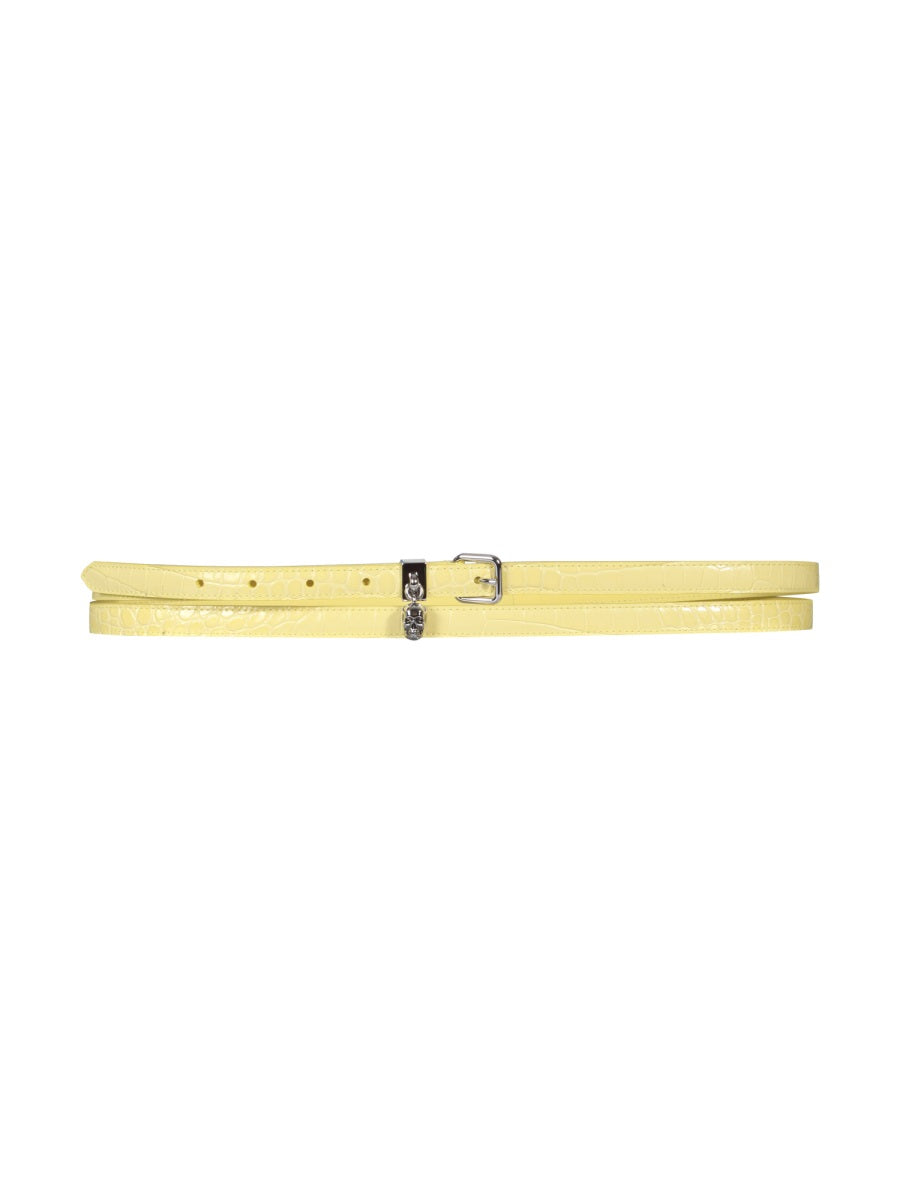 Alexander McQueen belts luxury designer piece front view