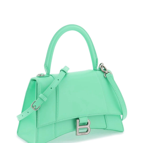 Close-up of Balenciaga handbags hardware and fine stitching