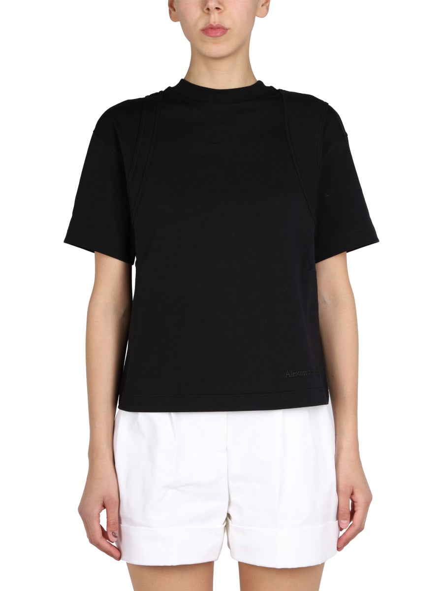 Alexander McQueen T-Shirts? Alexander Mcqueen Women Crewneck T-Shirt Premium Designer Cotton T-Shirt