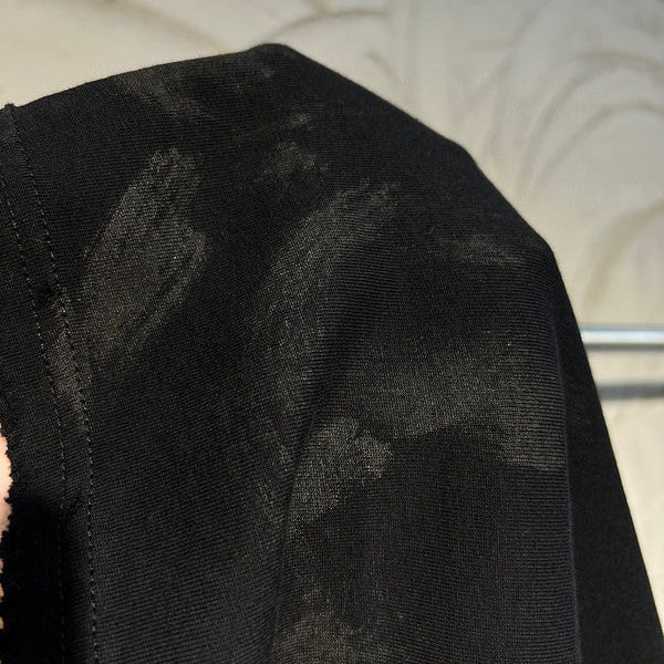 Close-up of Balenciaga designer clothing craftsmanship