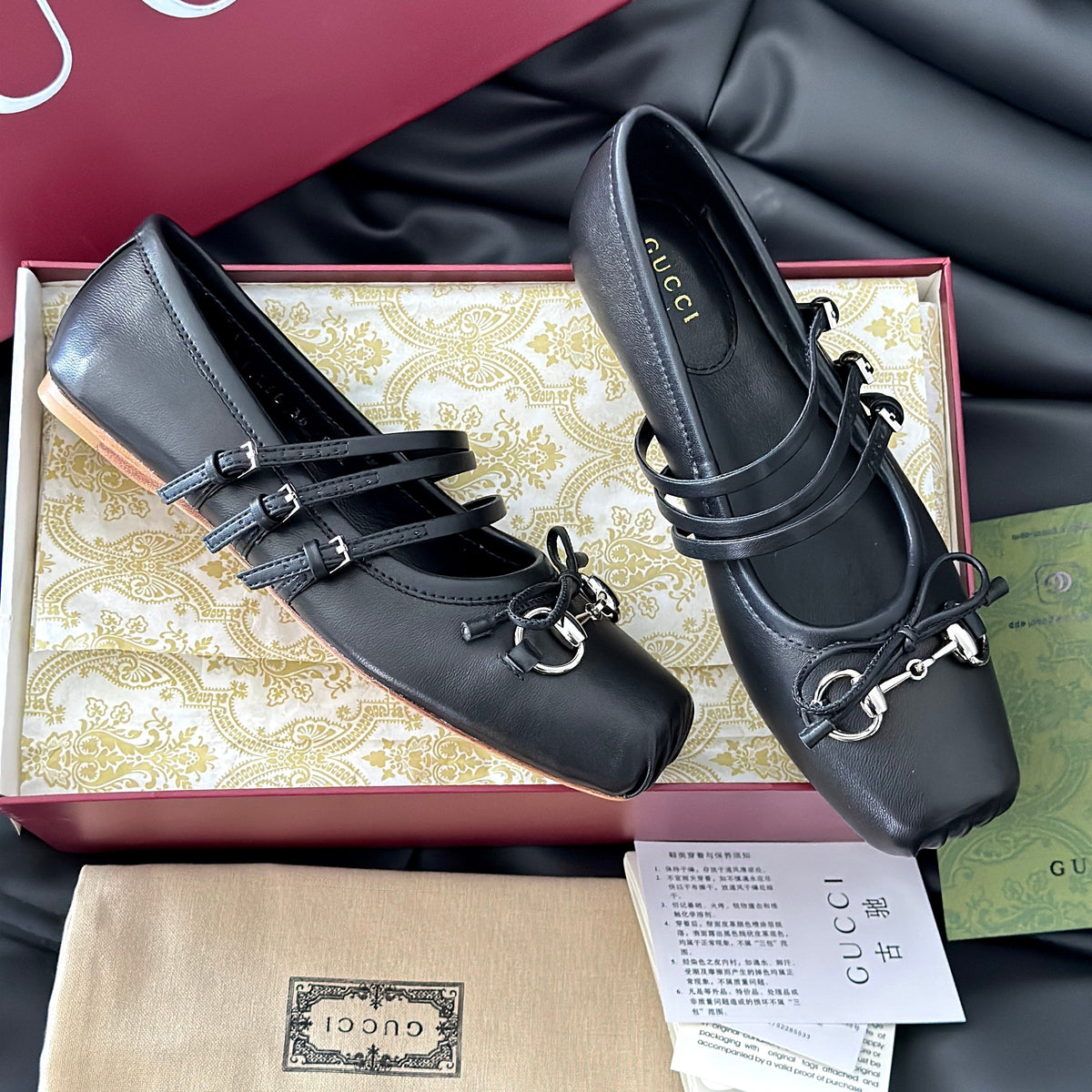 Gucci Shoes- Gucci Ballet Flats Premium Designer Casual Shoes
