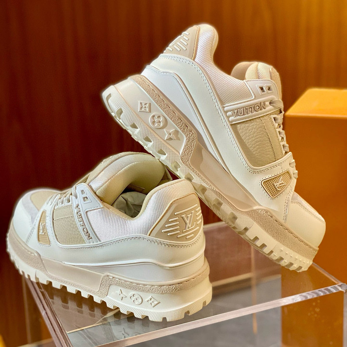 Louis Vuitton Shoes- Louis Vuitton Lou Trainer Maxi Trainers Comfortable Everyday Designer Shoes