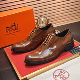 Hermès Chocolate Brown Platform Heels - Lifestyle Styling Shot