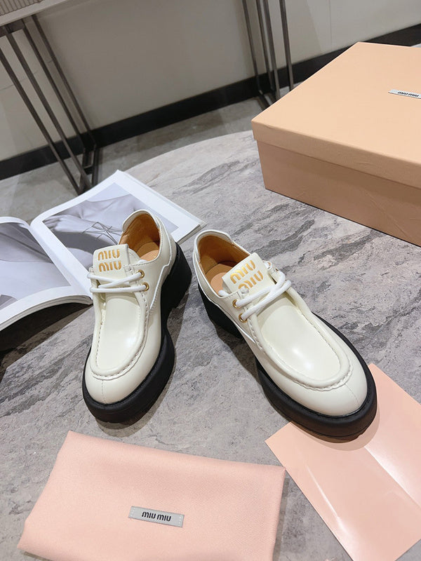Miu Miu luxury shoes detail shot
