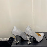 Saint Laurent designer shoes full view