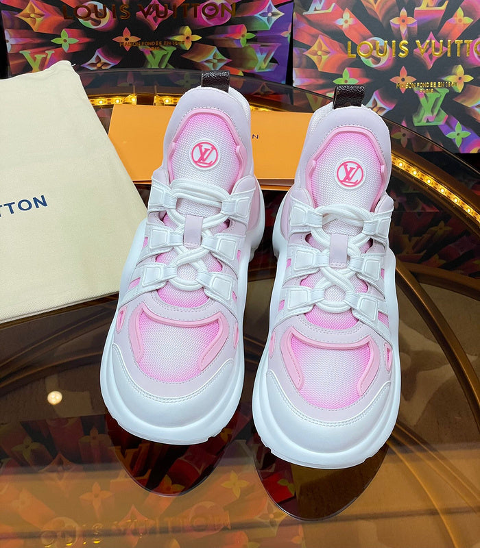 Louis Vuitton Black High-Top Sneakers - Angled View