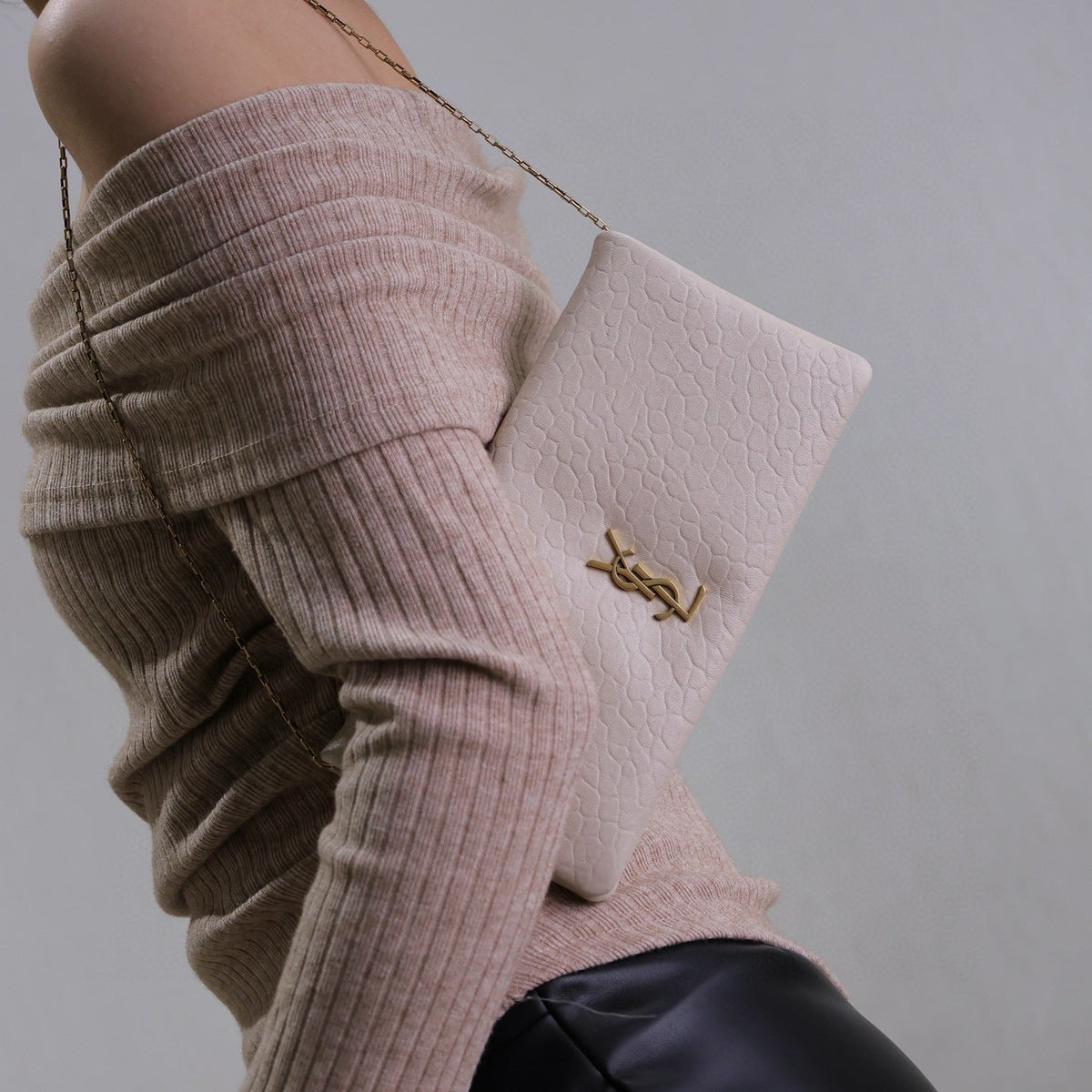 Saint Laurent Bags- Saint Laurent Calypso Mini Bag Luxury Designer Leather Handbag