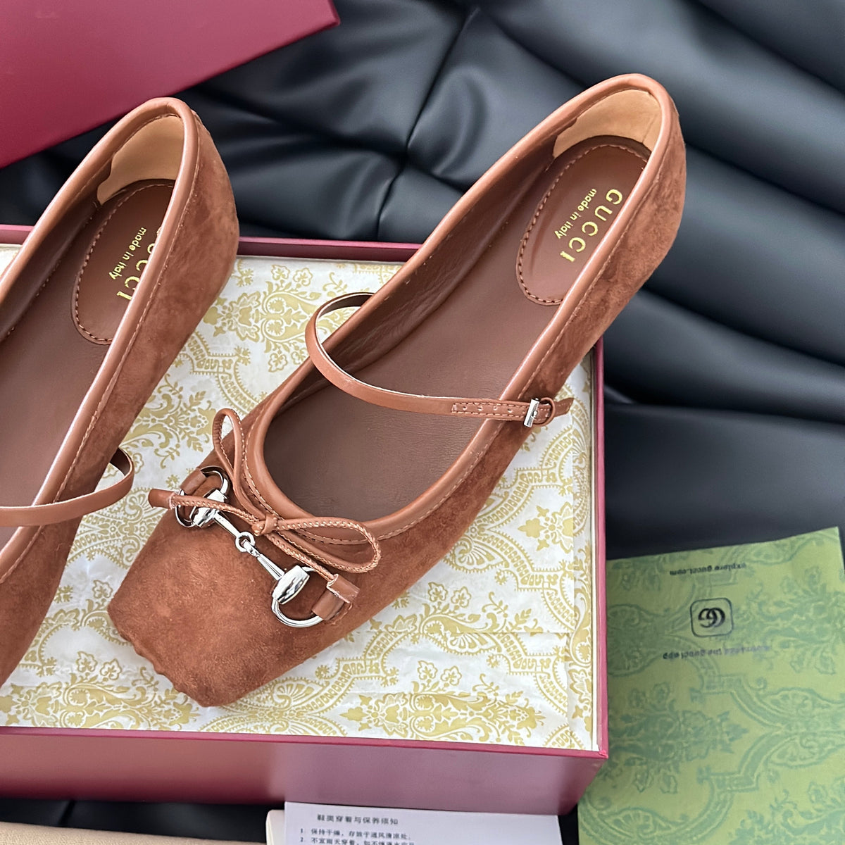 Gucci Shoes- Gucci Ballet Flats Premium Designer Casual Shoes
