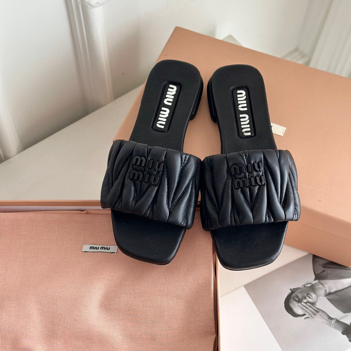 Shoes- Miu M Sandals Premium Designer Casual Shoes
