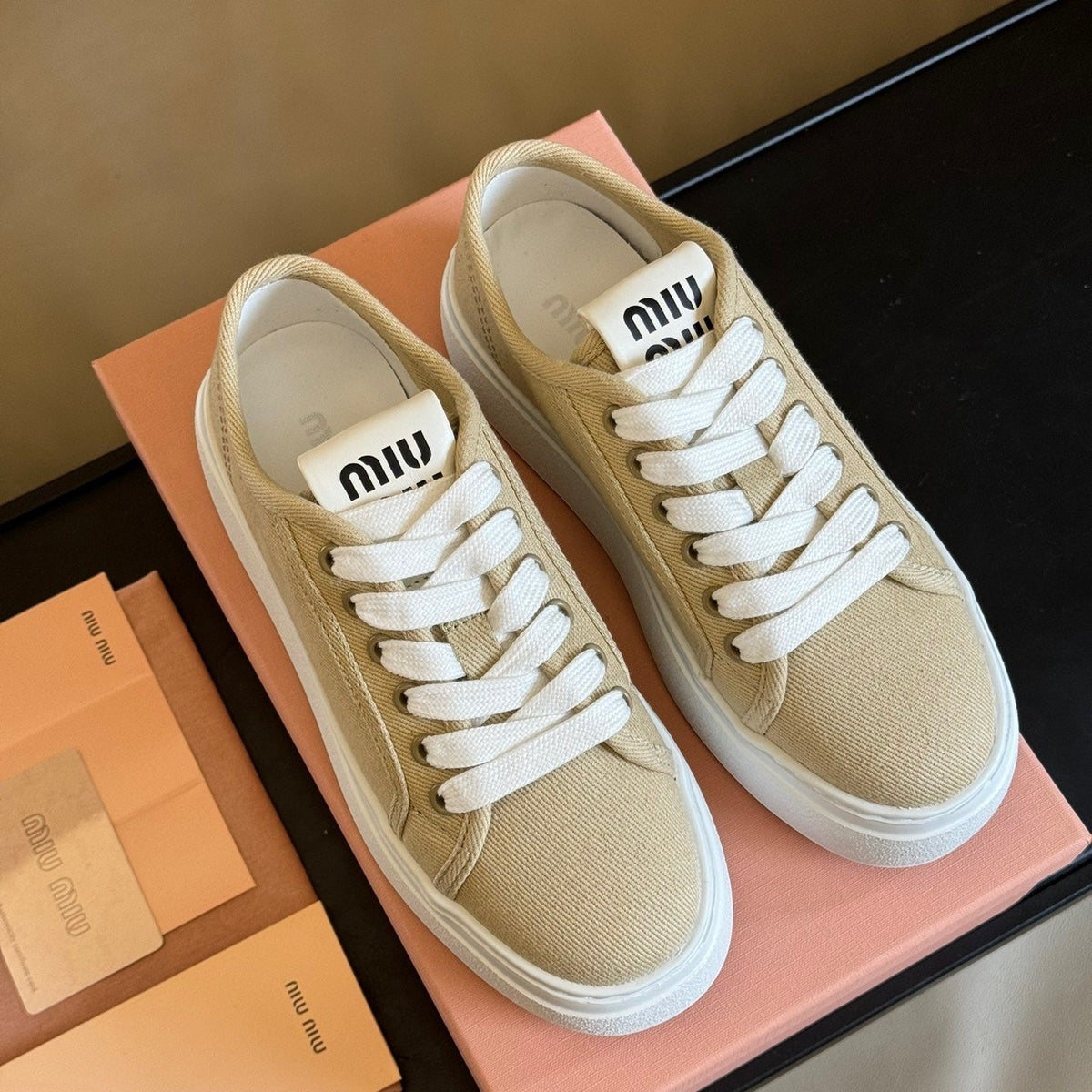 Shoes- Miu M Trainers Comfortable Everyday Designer Shoes