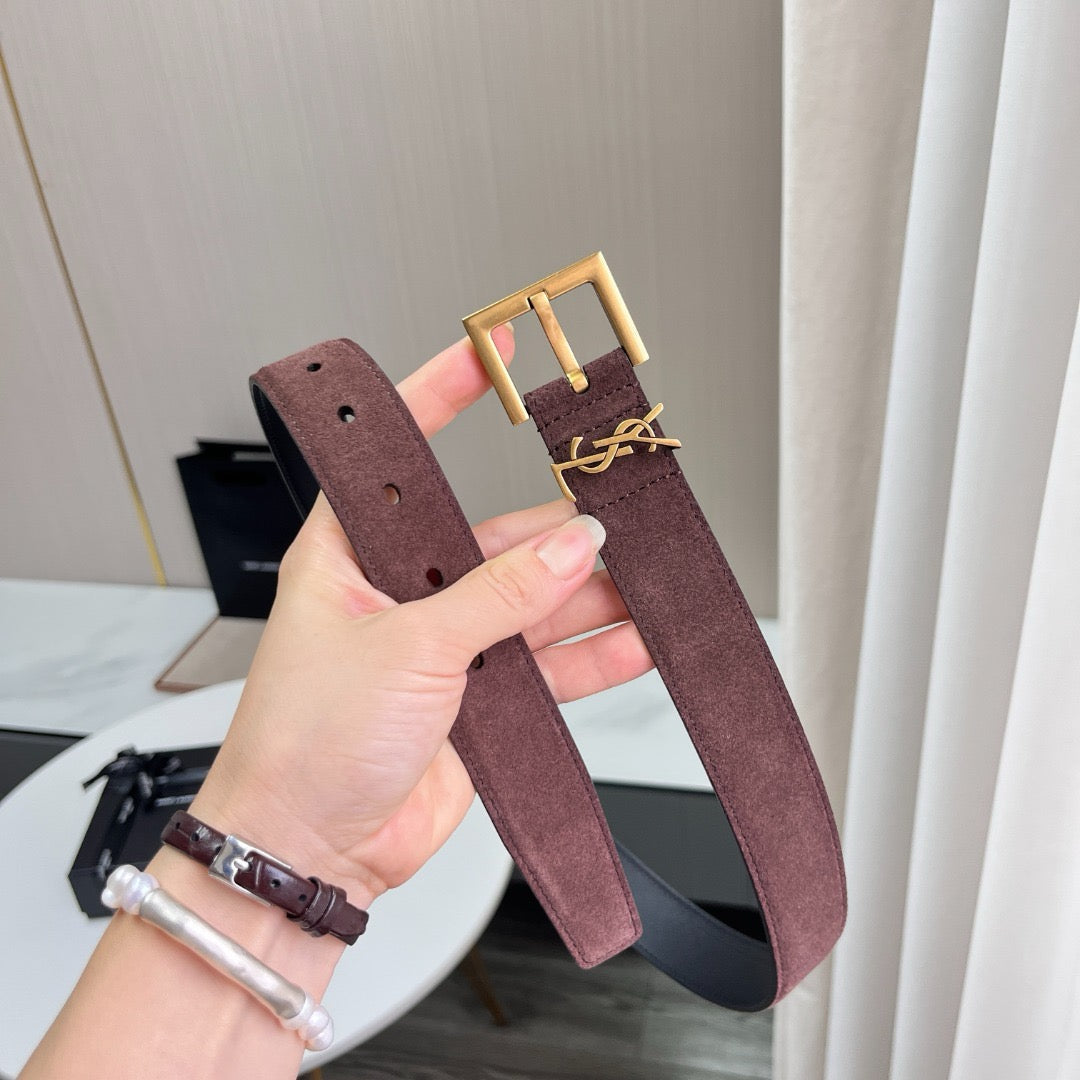 Saint Laurent Belts- Saint Laurent Belt 3 Cm Classic Everyday Designer Belt
