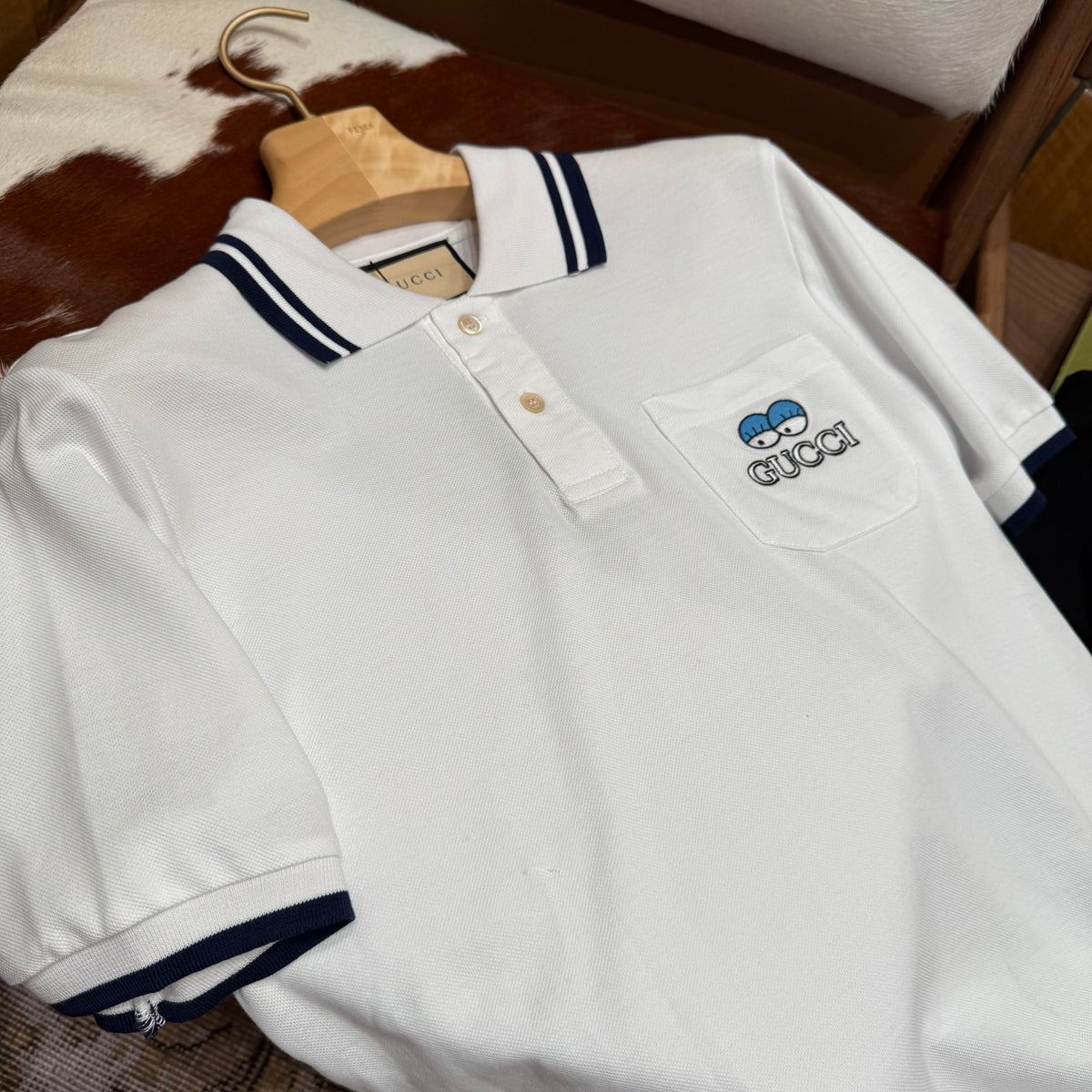 Gucci Polo Shirts- Gucci Polo Shirt Classic Designer Cotton Polo Shirt