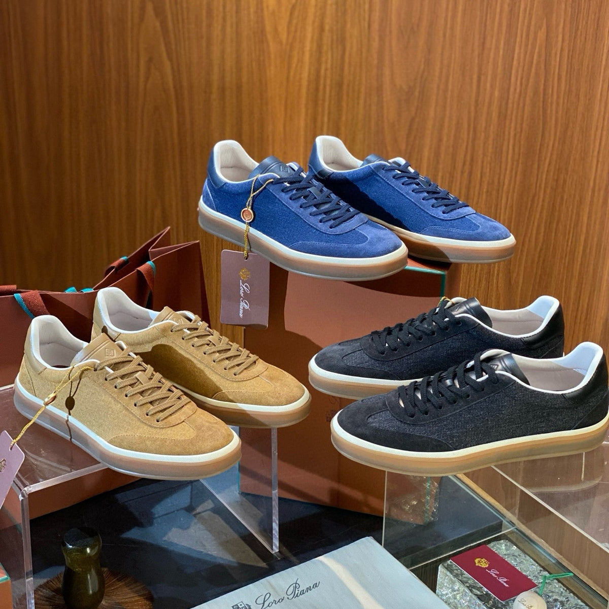 Shoes- Loro P Tennis Walk Trainers Luxury Lifestyle Designer Footwear