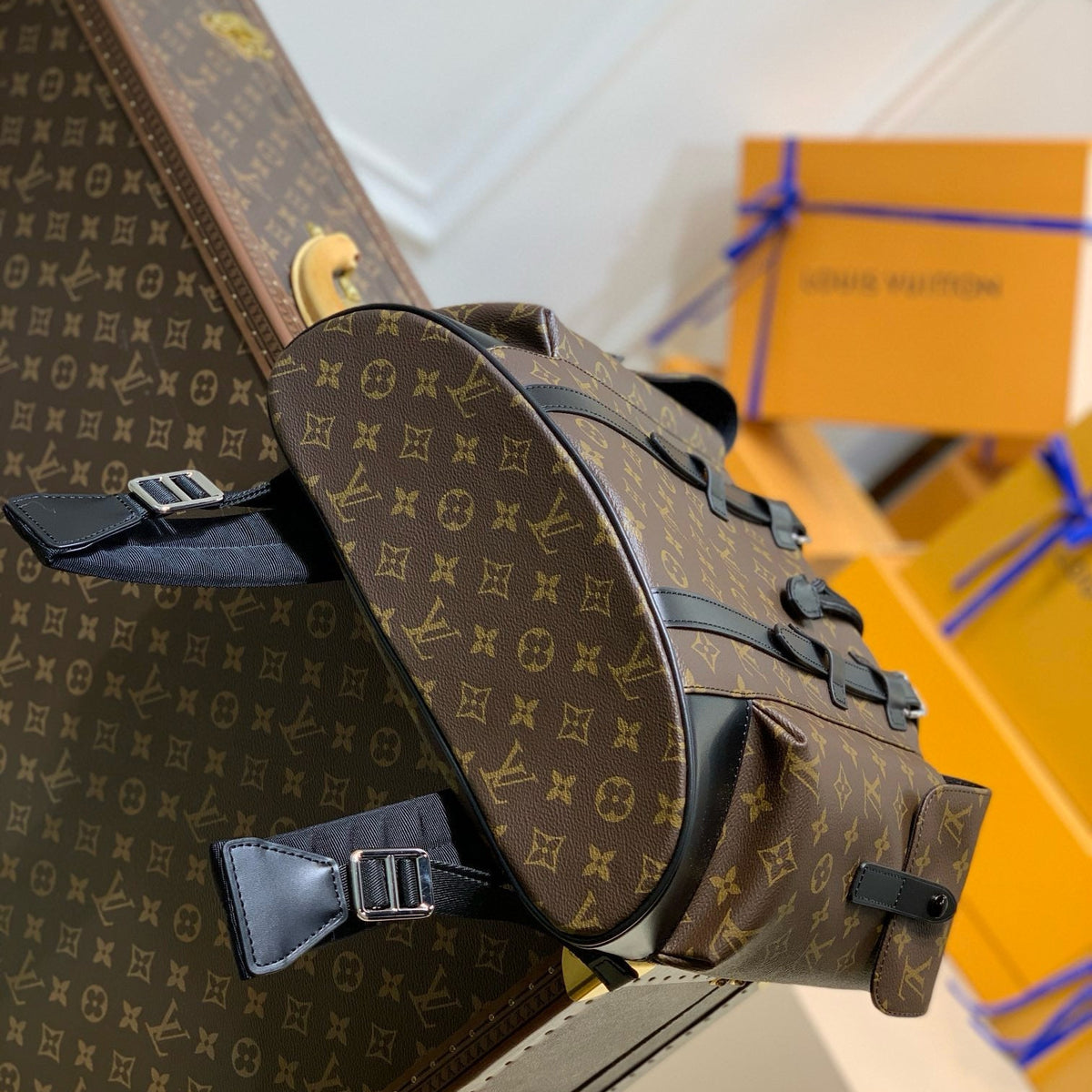 Louis Vuitton Bags- Louis Vuitton Lou Christopher Pm Backpack Elegant Everyday Designer Handbag