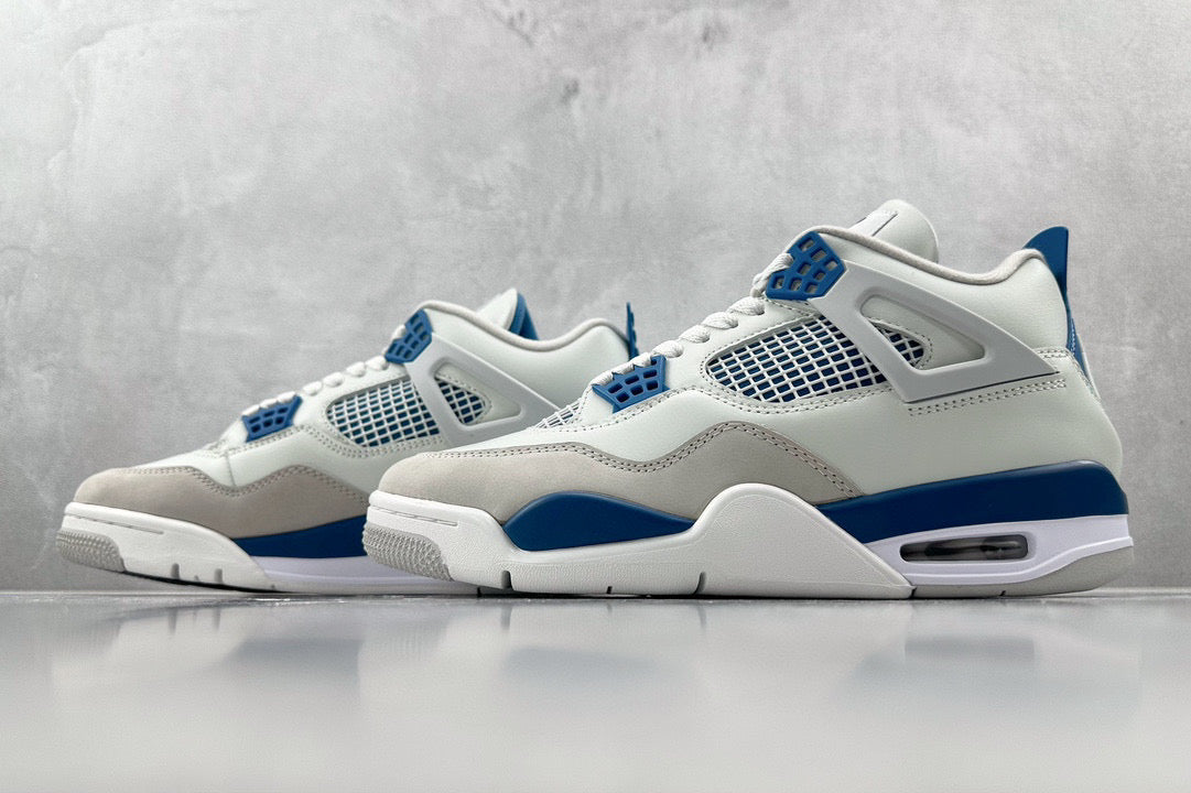 Jordan Shoes- Jordan 4 Military Blue Comfortable Everyday Designer Shoes