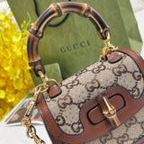 Gucci Bamboo 1947 Crystals Mini Bag detail shot – designer craftsmanship and quality