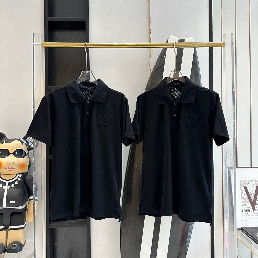 Louis Vuitton Polo Shirts- Louis Vuitton Lou Polo Shirt Classic Designer Cotton Polo Shirt
